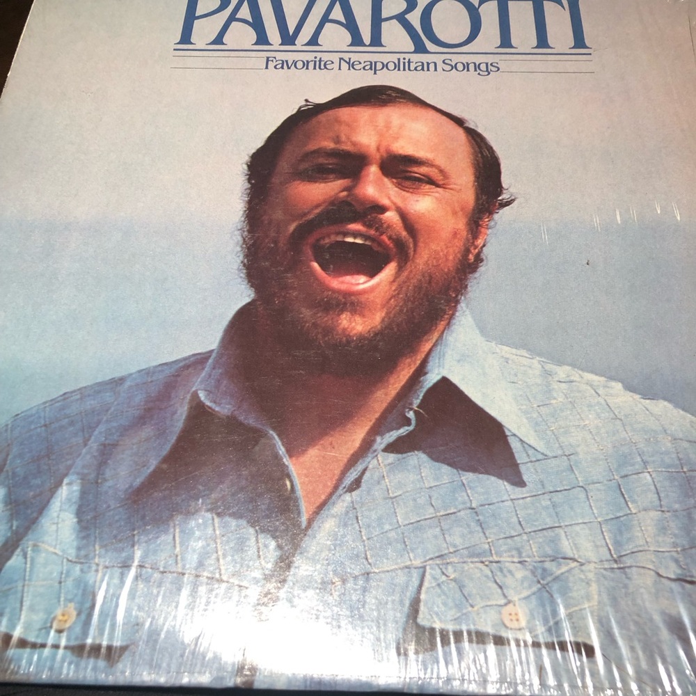 Favorite Neapolitan Songs  Pavarotti - Blue Vinyl Record
